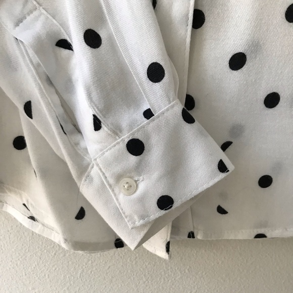 Maison Jules Polka Dot Shirt Blouse - Picture 3 of 6